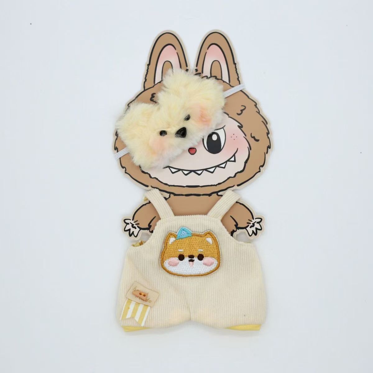 Clothes Only Labubu Doll Clothes17cm Heartbeat Macaron Labubu Doll Dress-Up Replacement Cross-Border