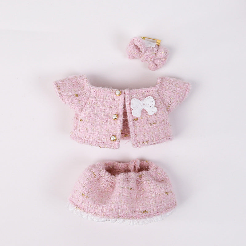 Clothes Only】17cm Pendant Blind Box Labubu Doll Clothes Keychain Labubu Cute One-Piece Outfit for Dolls