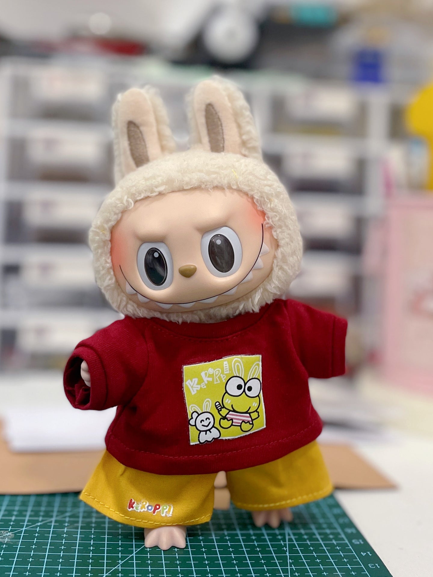 Clothes Only Labubu Doll Clothes17cm Heartbeat Macaron Labubu Doll Dress-Up Replacement Cross-Border