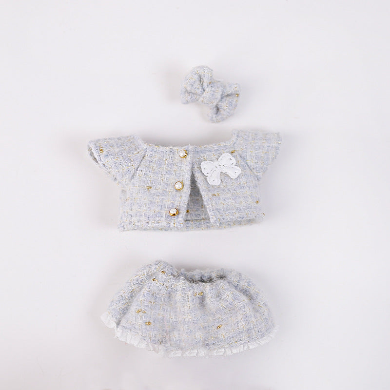 Clothes Only】17cm Pendant Blind Box Labubu Doll Clothes Keychain Labubu Cute One-Piece Outfit for Dolls
