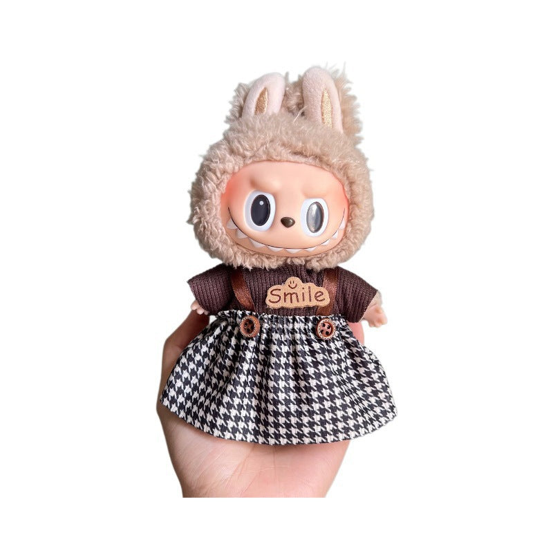 Only Selling Clothes, Llabubu Wearable Baby Clothes17cm Plush Vinyl labubu First and Second Generation Replacement Set Accessories