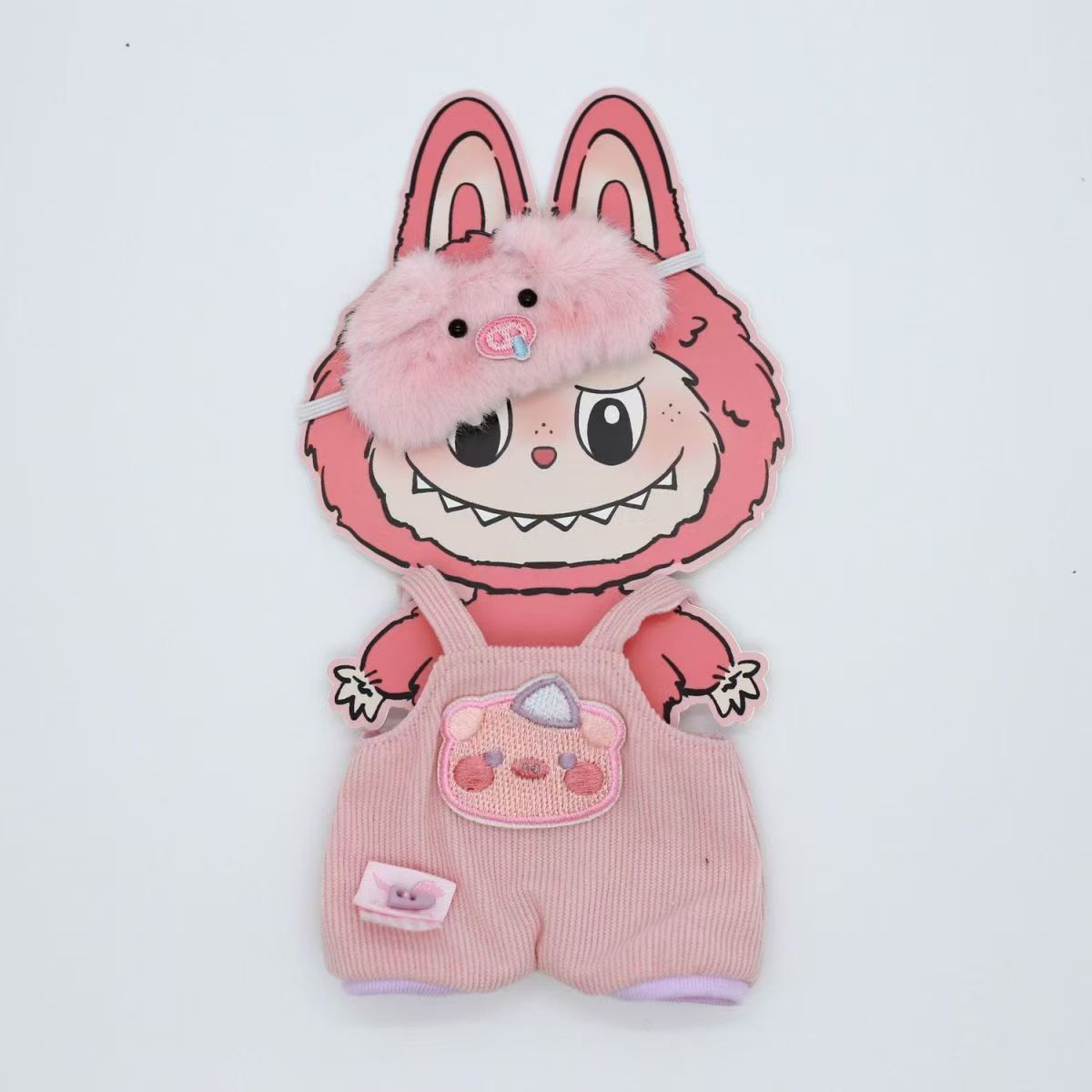 Clothes Only Labubu Doll Clothes17cm Heartbeat Macaron Labubu Doll Dress-Up Replacement Cross-Border
