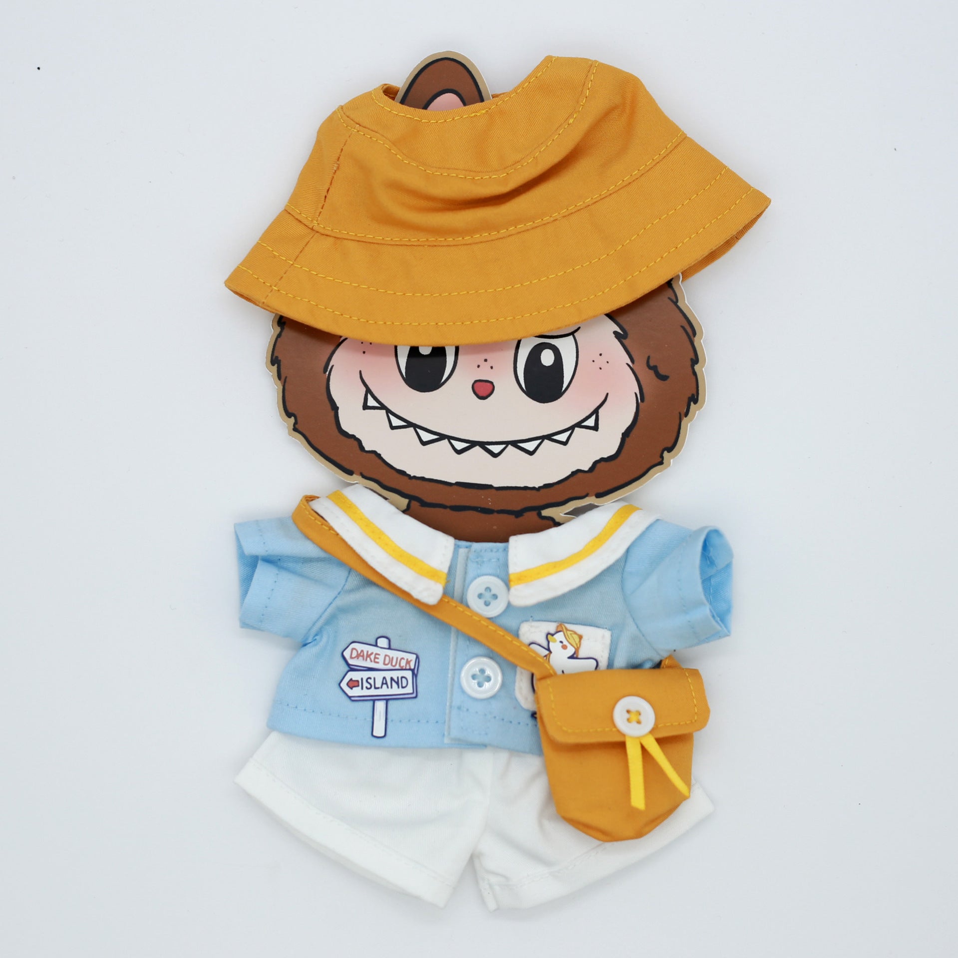 Clothes Only Labubu Doll Clothes17cm Heartbeat Macaron Labubu Doll Dress-Up Replacement Cross-Border