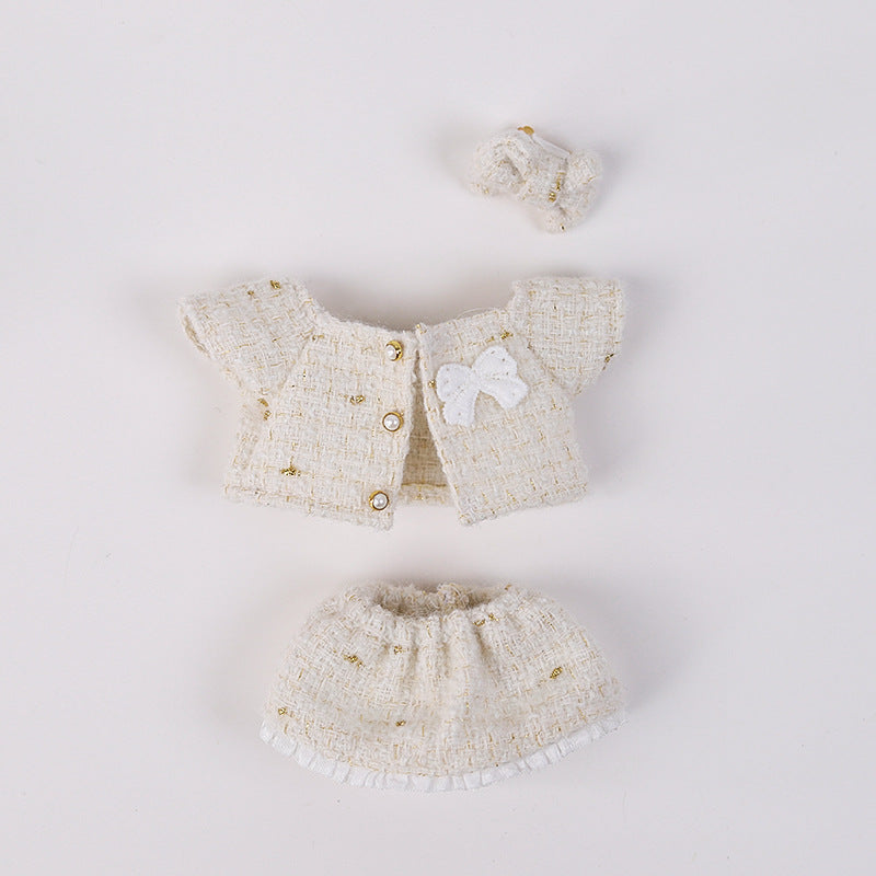 Clothes Only】17cm Pendant Blind Box Labubu Doll Clothes Keychain Labubu Cute One-Piece Outfit for Dolls