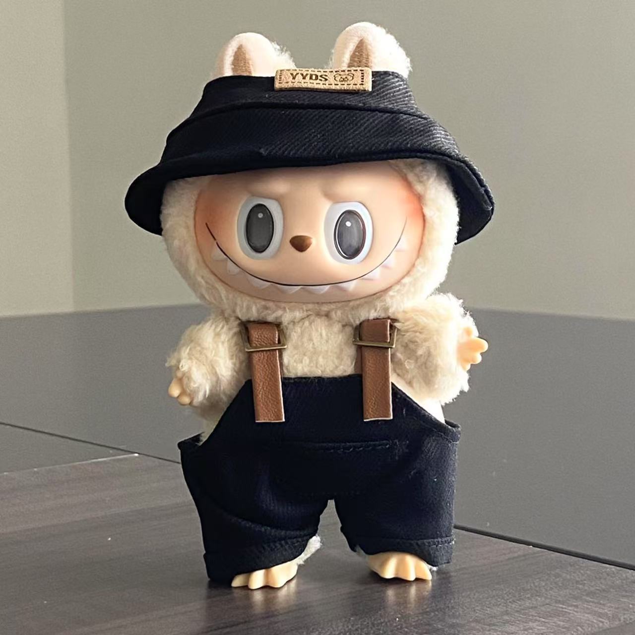 labubu Baby Clothes Lable Fabric Clothing17cm 1st, 2nd, and 3rd Generation Plush Vinyl Doll Dress-Up Outfit Set
