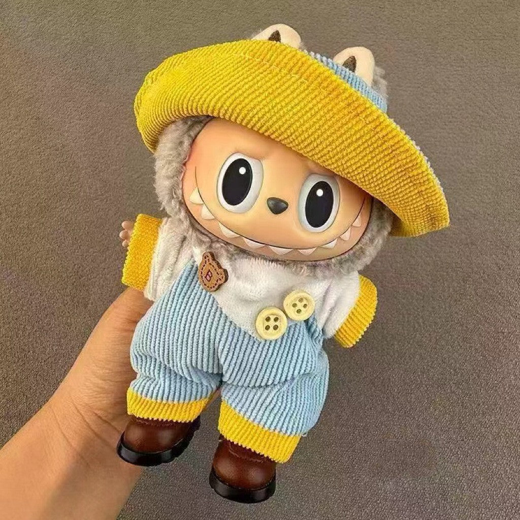 Applicable labubu Doll clothes17123 Generation Replacement Clothes Plush Toy Labubu Clothes Apparel