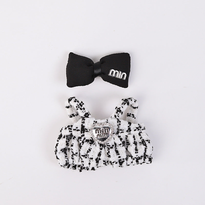 Clothes Only】17cm Pendant Blind Box Labubu Doll Clothes Keychain Labubu Cute One-Piece Outfit for Dolls