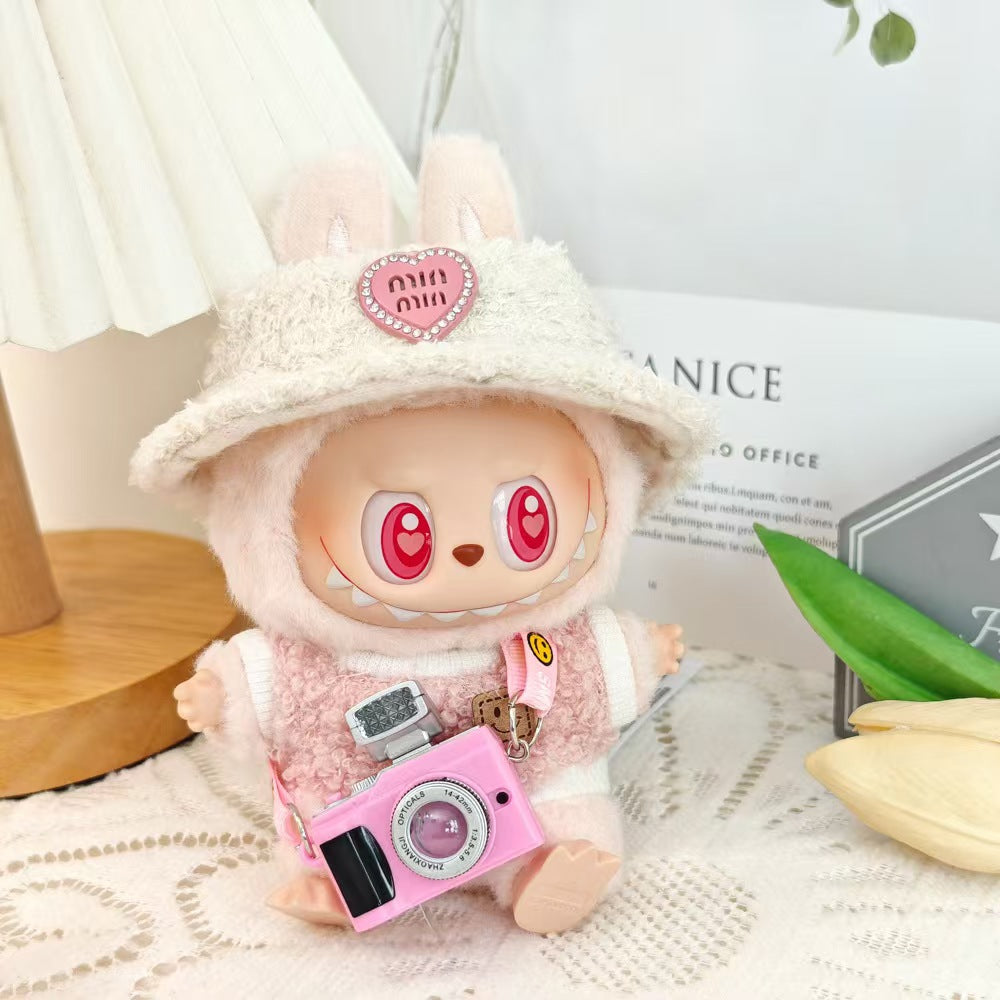 labubu First Generation Second Generation Third Generation Baby Clothes Sitting Party Baby Clothes Sitting Posture Doll Macaron Louboutin Clothes