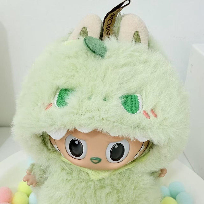 Only the clothes are cute labubu Labubu Vinyl Plush Blind Box Pendant Roach Clothes Set Toy Dress-Up