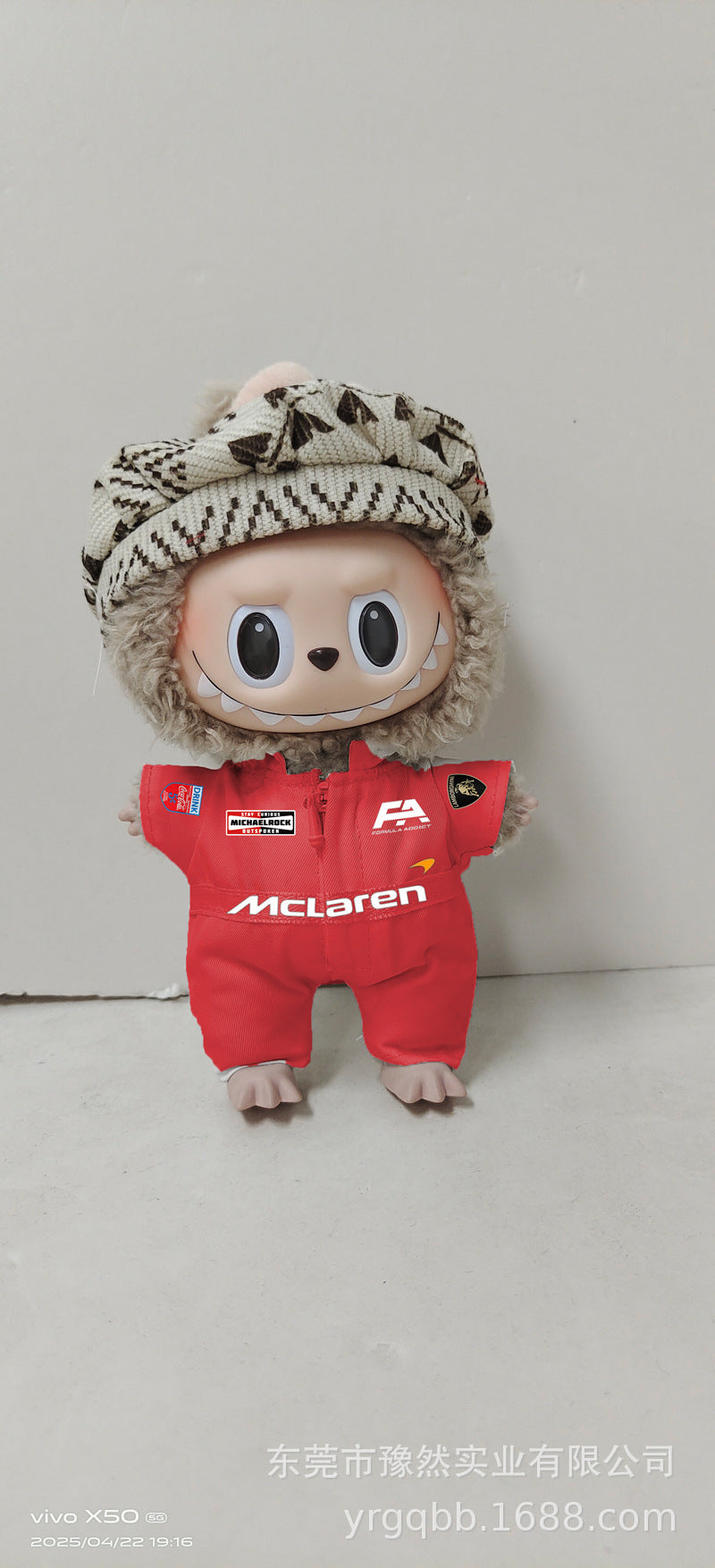 171:1 Scale Labubu Doll Clothes Racing Car Labubu Clothes Bubble Mart Labubu Trendy Toys labubu Clothes