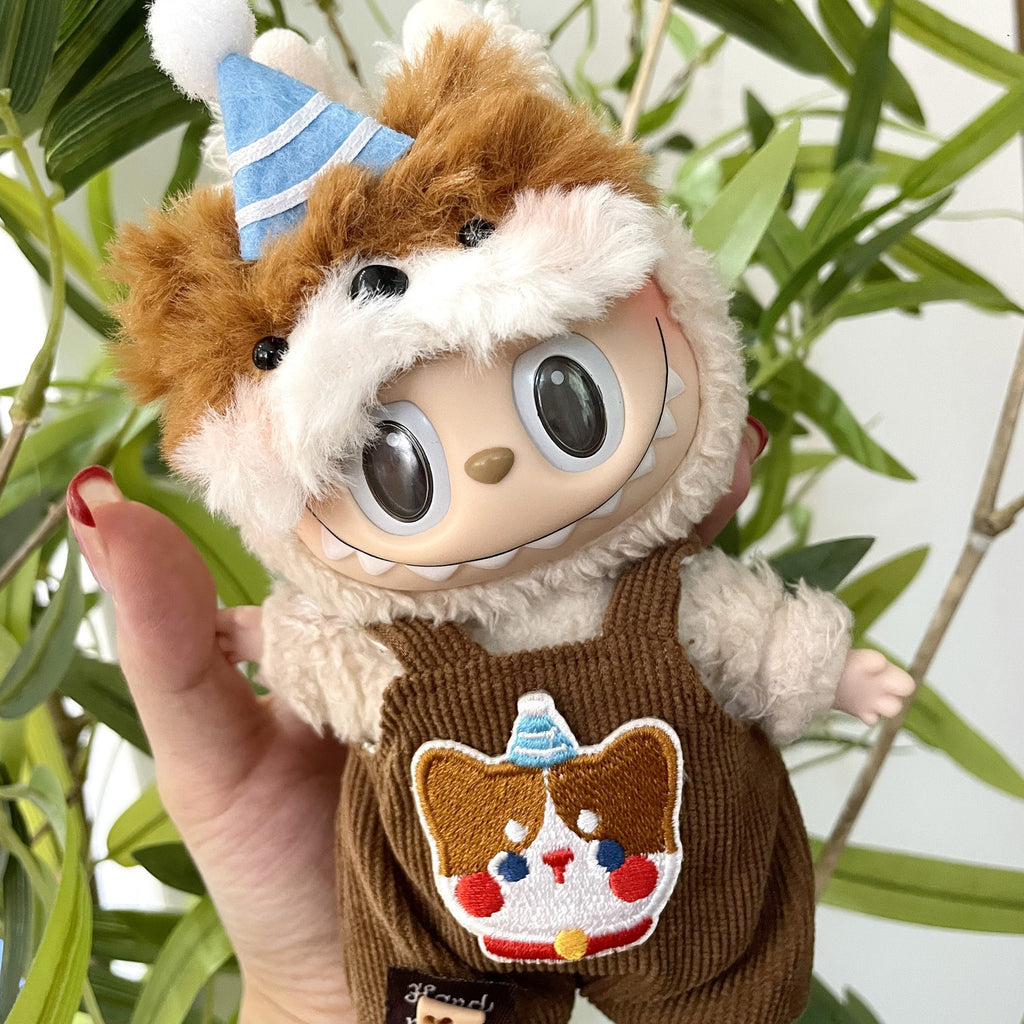 Clothes Only Labubu Doll Clothes17cm Heartbeat Macaron Labubu Doll Dress-Up Replacement Cross-Border