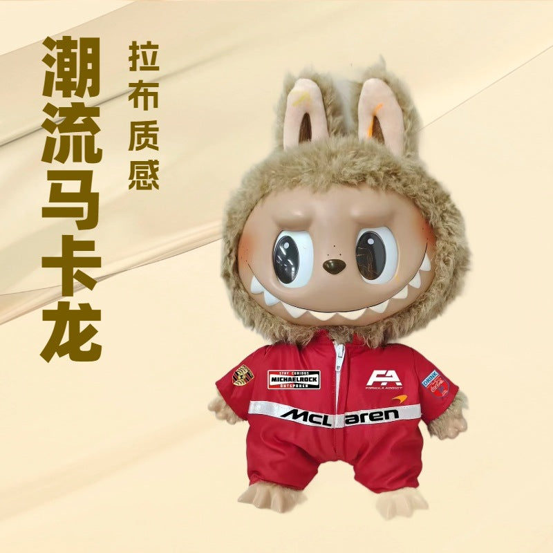 171:1 Scale Labubu Doll Clothes Racing Car Labubu Clothes Bubble Mart Labubu Trendy Toys labubu Clothes