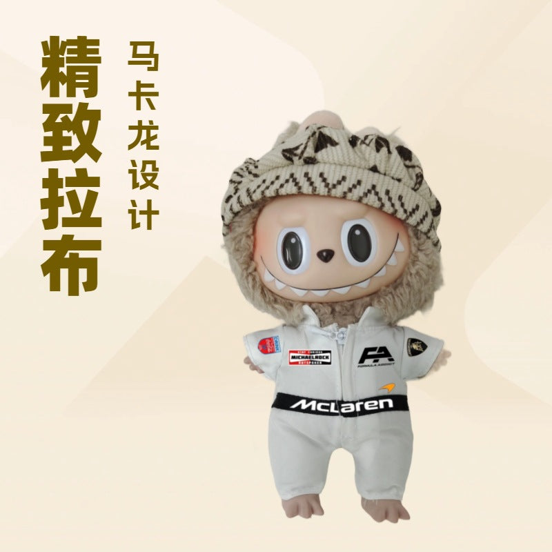 171:1 Scale Labubu Doll Clothes Racing Car Labubu Clothes Bubble Mart Labubu Trendy Toys labubu Clothes