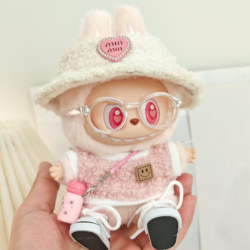 labubu First Generation Second Generation Third Generation Baby Clothes Sitting Party Baby Clothes Sitting Posture Doll Macaron Louboutin Clothes