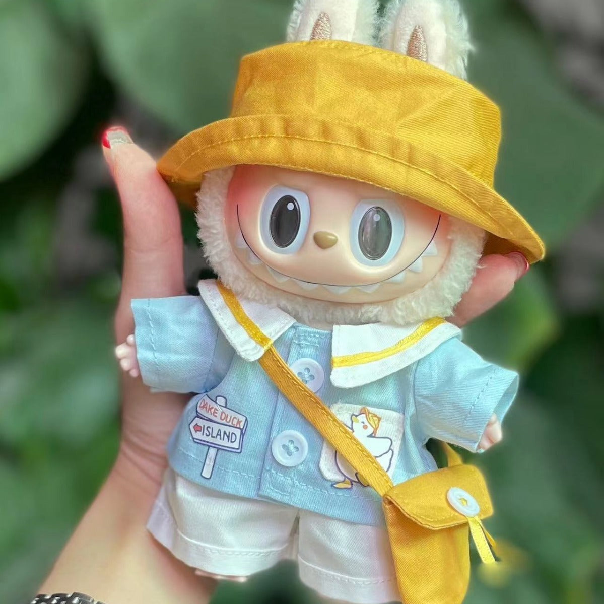 Clothes Only Labubu Doll Clothes17cm Heartbeat Macaron Labubu Doll Dress-Up Replacement Cross-Border