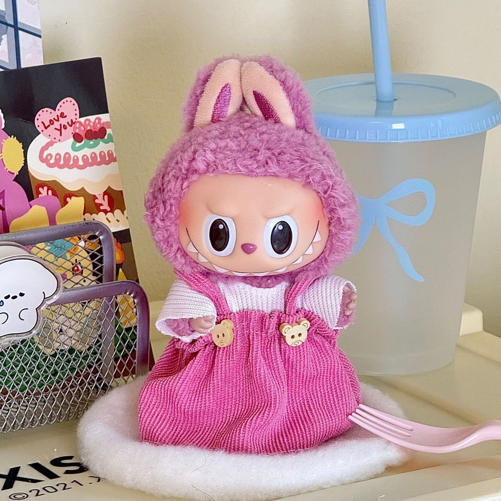 Applicable labubu Doll clothes17123 Generation Replacement Clothes Plush Toy Labubu Clothes Apparel