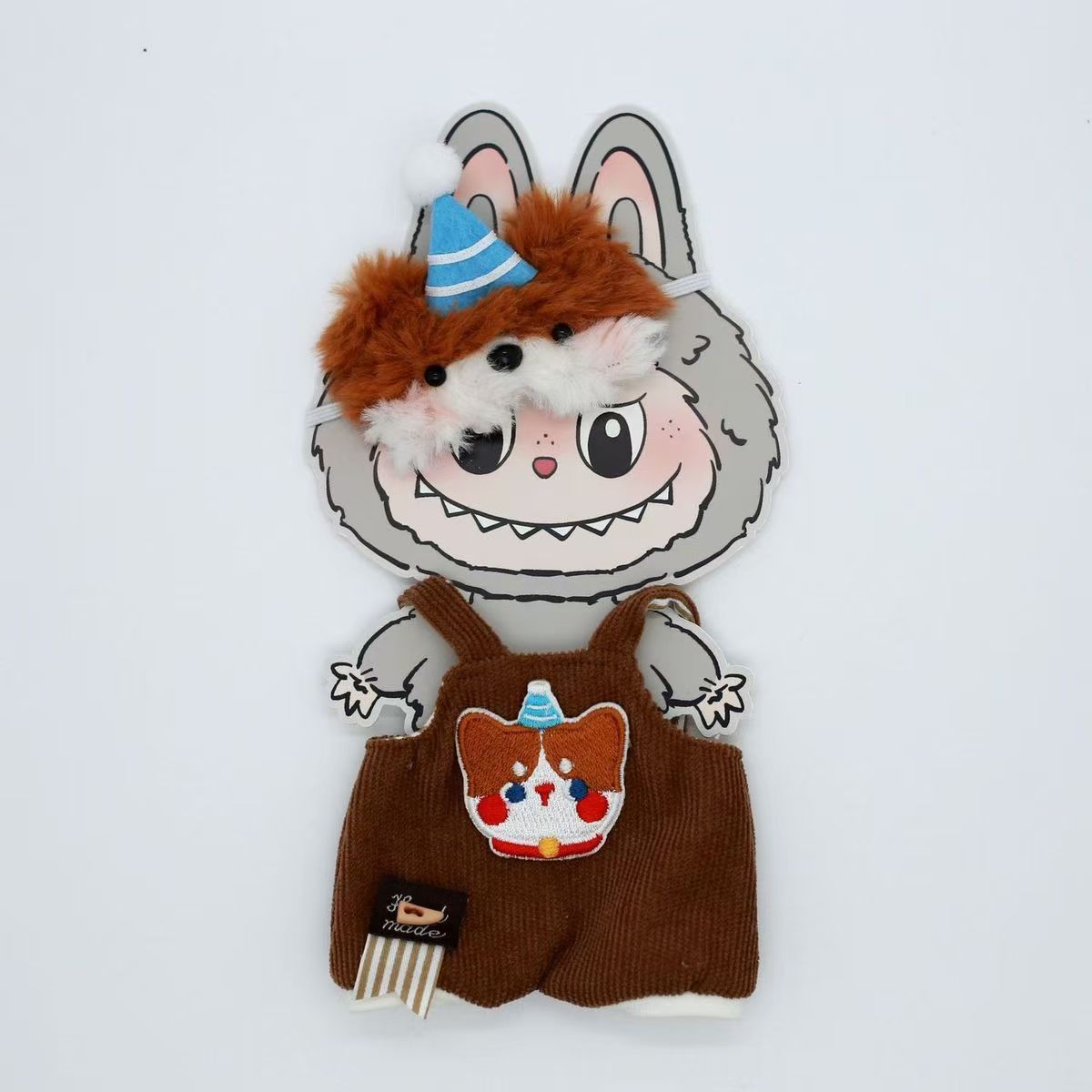 Clothes Only Labubu Doll Clothes17cm Heartbeat Macaron Labubu Doll Dress-Up Replacement Cross-Border