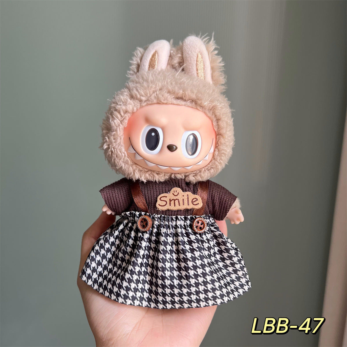 Only Selling Clothes, Llabubu Wearable Baby Clothes17cm Plush Vinyl labubu First and Second Generation Replacement Set Accessories