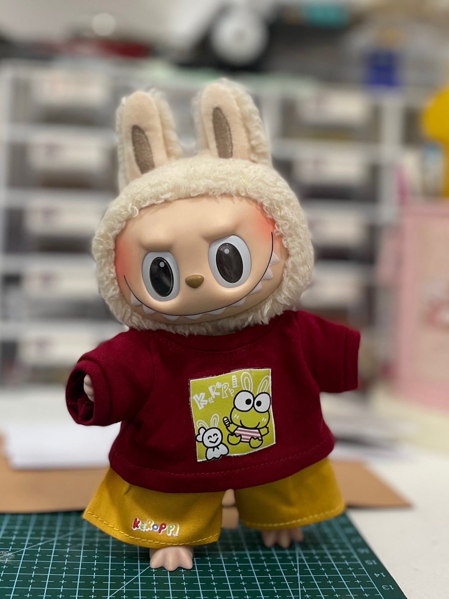 Clothes Only Labubu Doll Clothes17cm Heartbeat Macaron Labubu Doll Dress-Up Replacement Cross-Border