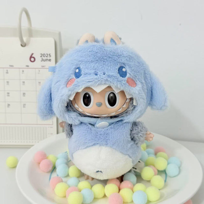 Only the clothes are cute labubu Labubu Vinyl Plush Blind Box Pendant Roach Clothes Set Toy Dress-Up
