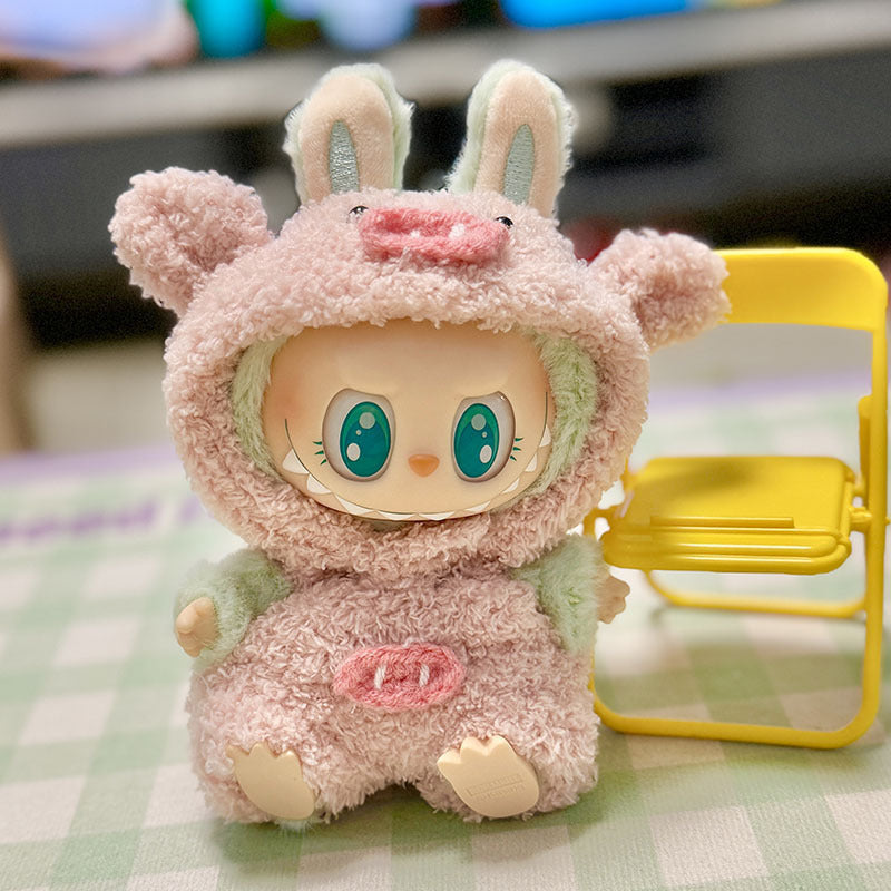 Only Clothes Second Generation Pendant Labubu Sitting Party Baby Clothes Shark Elk Set Universal One Piece Dropshipping Free Shipping