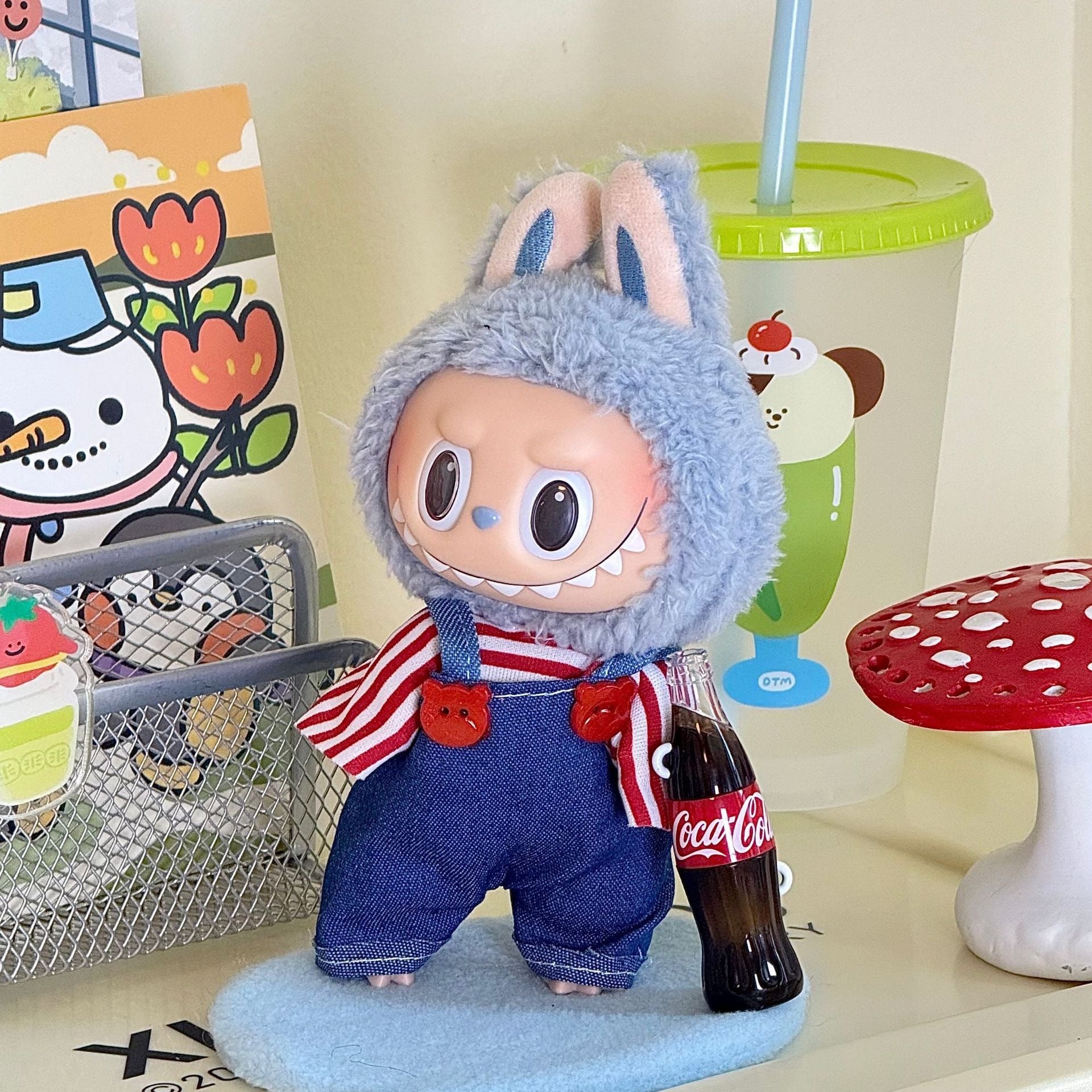 Applicable labubu Doll clothes17123 Generation Replacement Clothes Plush Toy Labubu Clothes Apparel