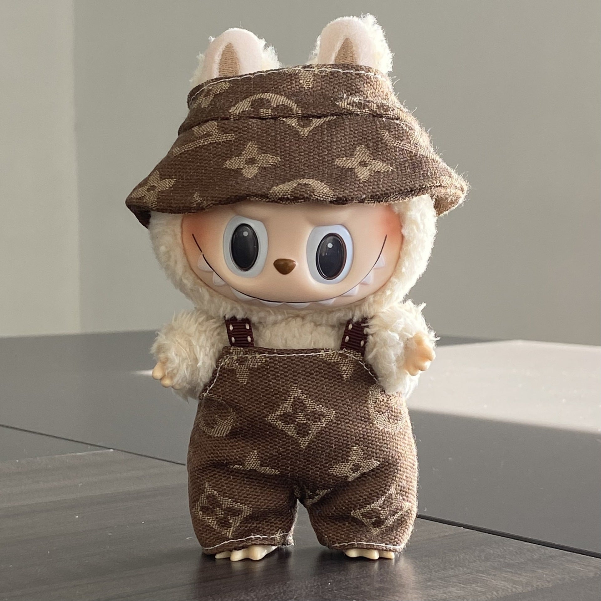 labubu Baby Clothes Lable Fabric Clothing17cm 1st, 2nd, and 3rd Generation Plush Vinyl Doll Dress-Up Outfit Set
