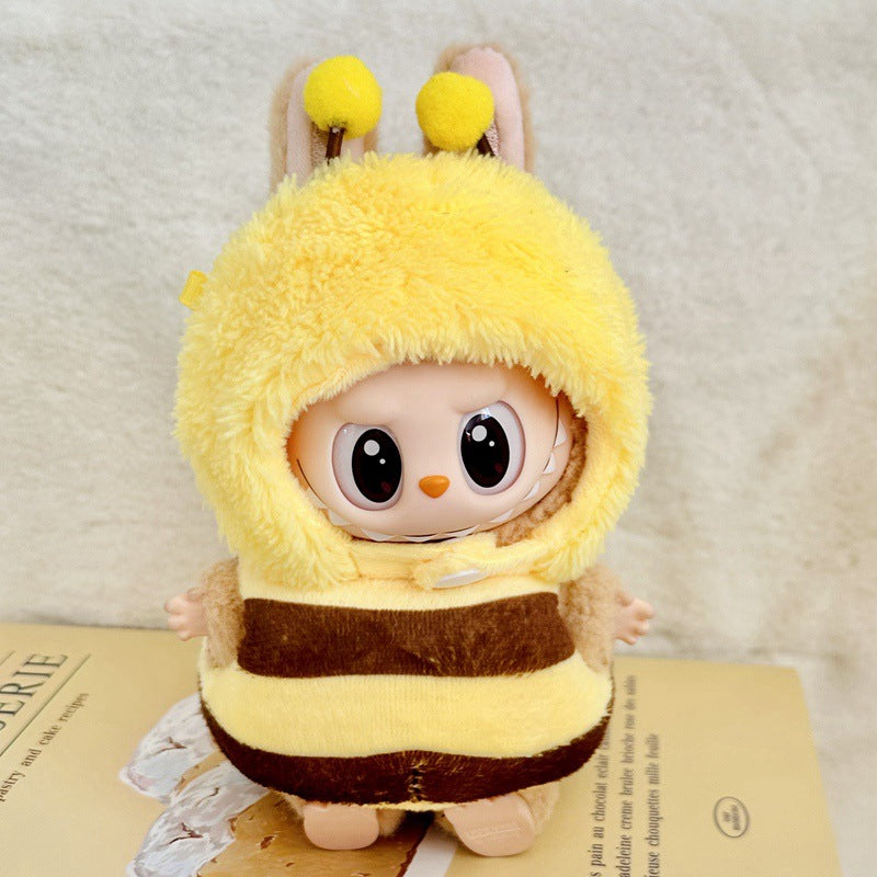 Only the clothes are cute labubu Labubu Vinyl Plush Blind Box Pendant Roach Clothes Set Toy Dress-Up
