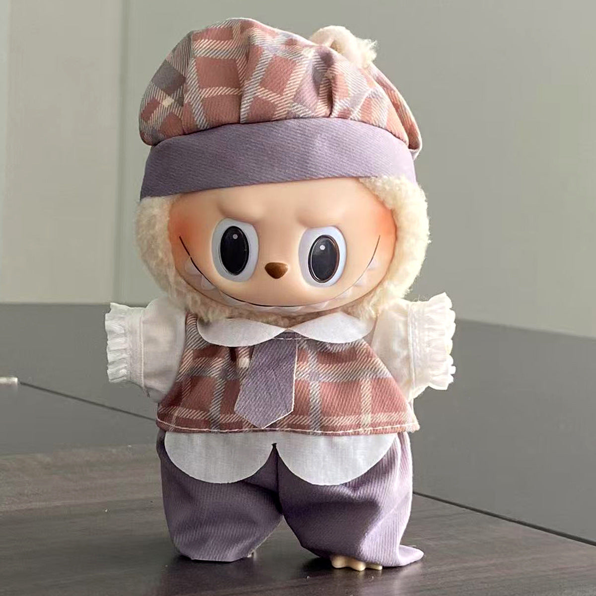 labubu Baby Clothes Lable Fabric Clothing17cm 1st, 2nd, and 3rd Generation Plush Vinyl Doll Dress-Up Outfit Set