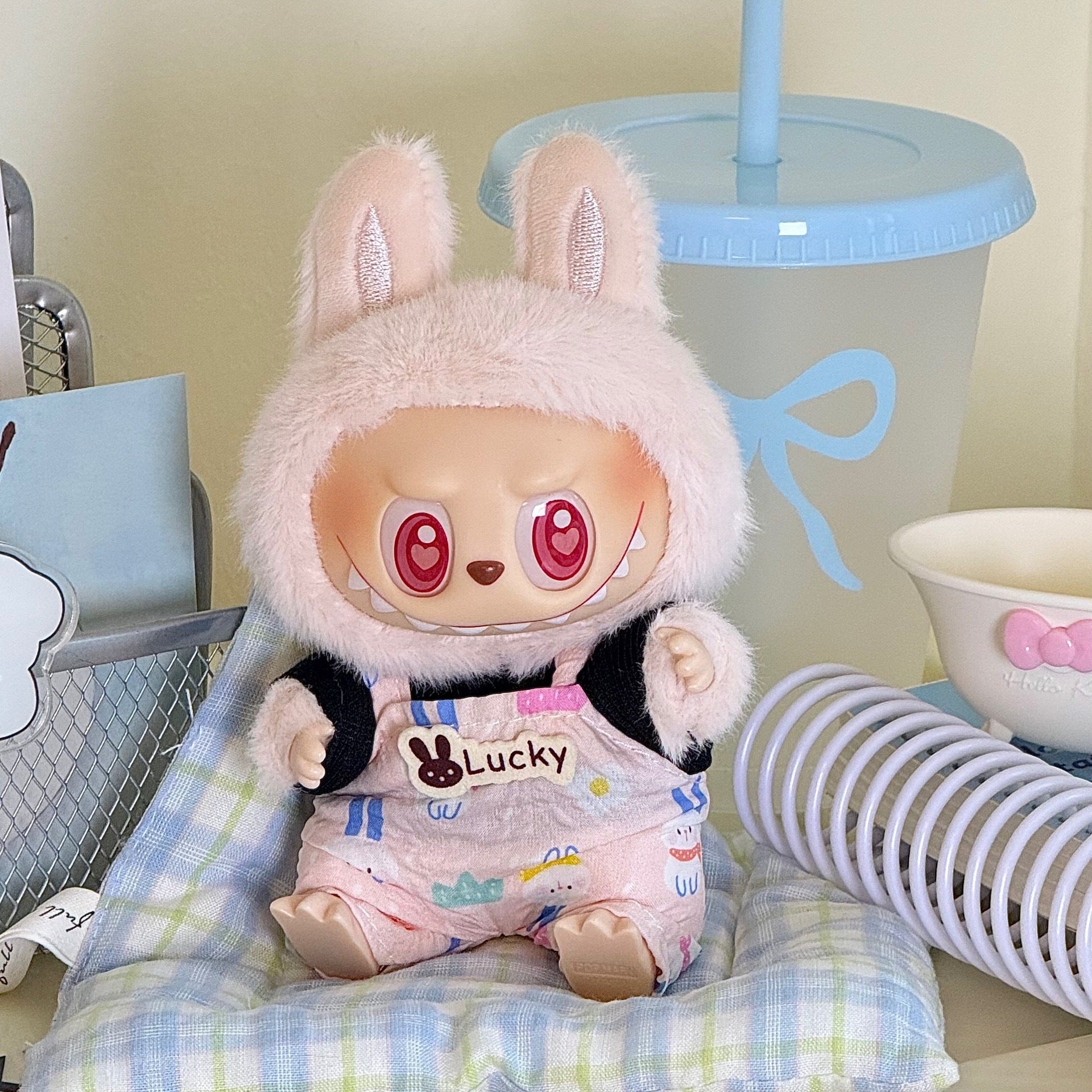 Applicable labubu Doll clothes17123 Generation Replacement Clothes Plush Toy Labubu Clothes Apparel