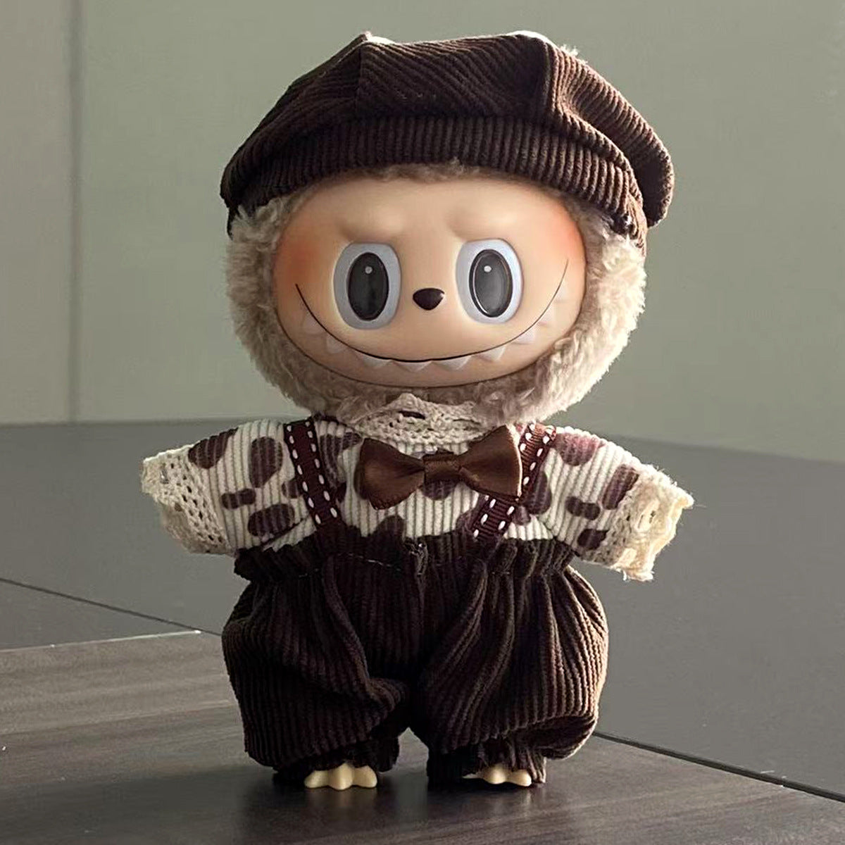 labubu Baby Clothes Lable Fabric Clothing17cm 1st, 2nd, and 3rd Generation Plush Vinyl Doll Dress-Up Outfit Set