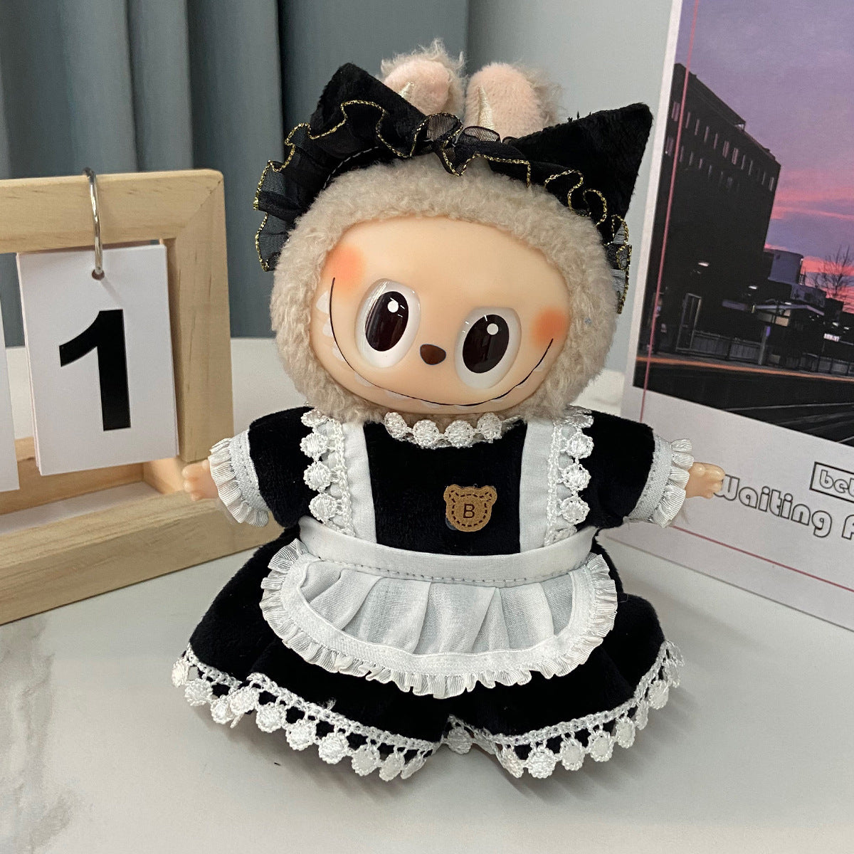 Applicable labubu Doll clothes17123 Generation Replacement Clothes Plush Toy Labubu Clothes Apparel
