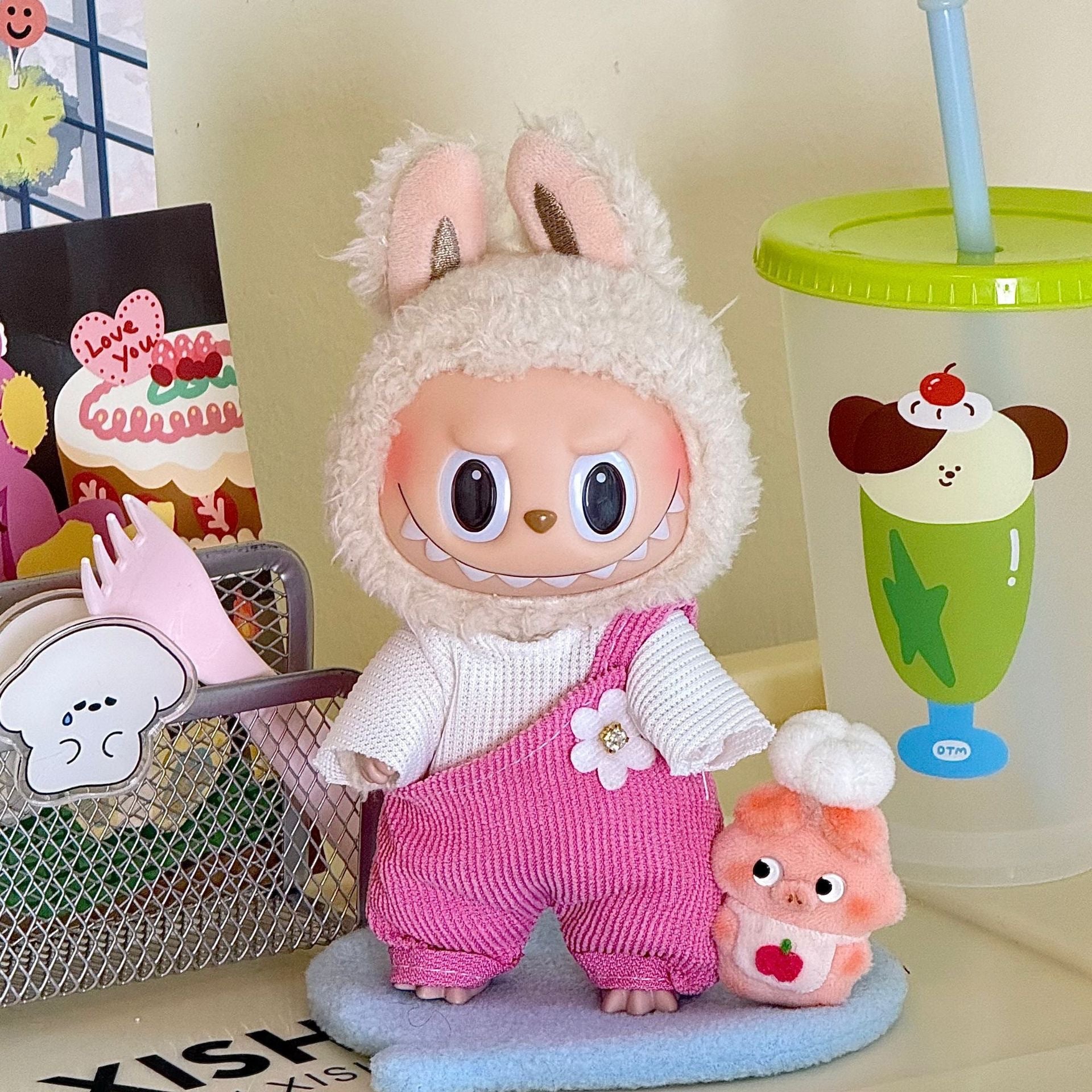 Applicable labubu Doll clothes17123 Generation Replacement Clothes Plush Toy Labubu Clothes Apparel