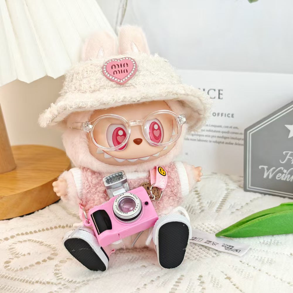 labubu First Generation Second Generation Third Generation Baby Clothes Sitting Party Baby Clothes Sitting Posture Doll Macaron Louboutin Clothes