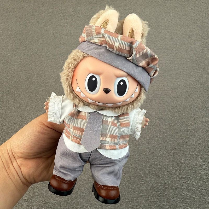 Applicable labubu Doll clothes17123 Generation Replacement Clothes Plush Toy Labubu Clothes Apparel