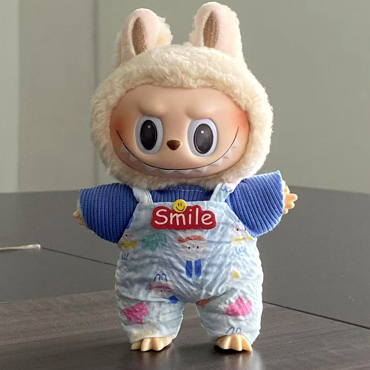 labubu Baby Clothes Lable Fabric Clothing17cm 1st, 2nd, and 3rd Generation Plush Vinyl Doll Dress-Up Outfit Set
