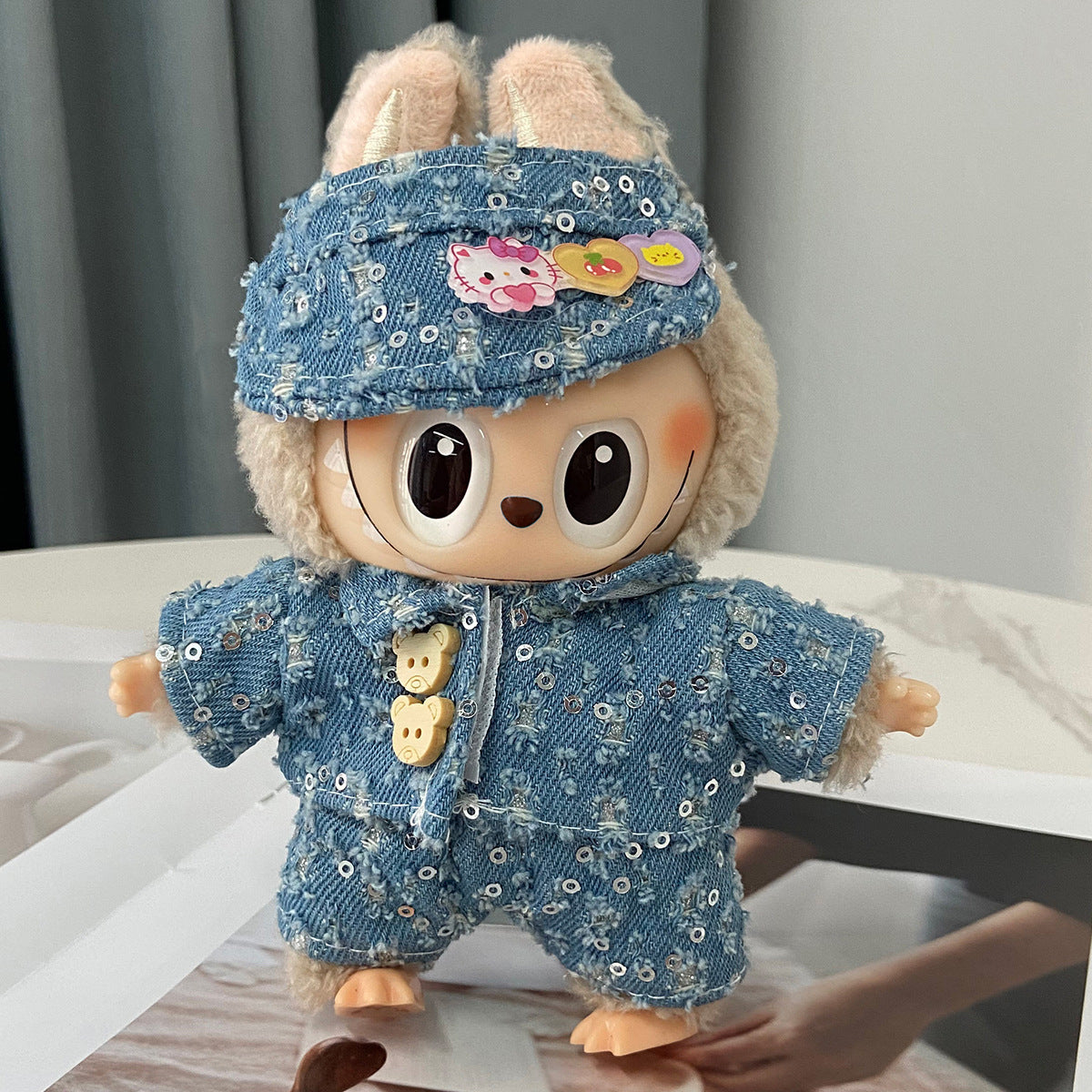 Applicable labubu Doll clothes17123 Generation Replacement Clothes Plush Toy Labubu Clothes Apparel
