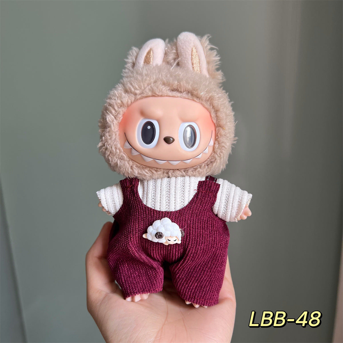 Only Selling Clothes, Llabubu Wearable Baby Clothes17cm Plush Vinyl labubu First and Second Generation Replacement Set Accessories