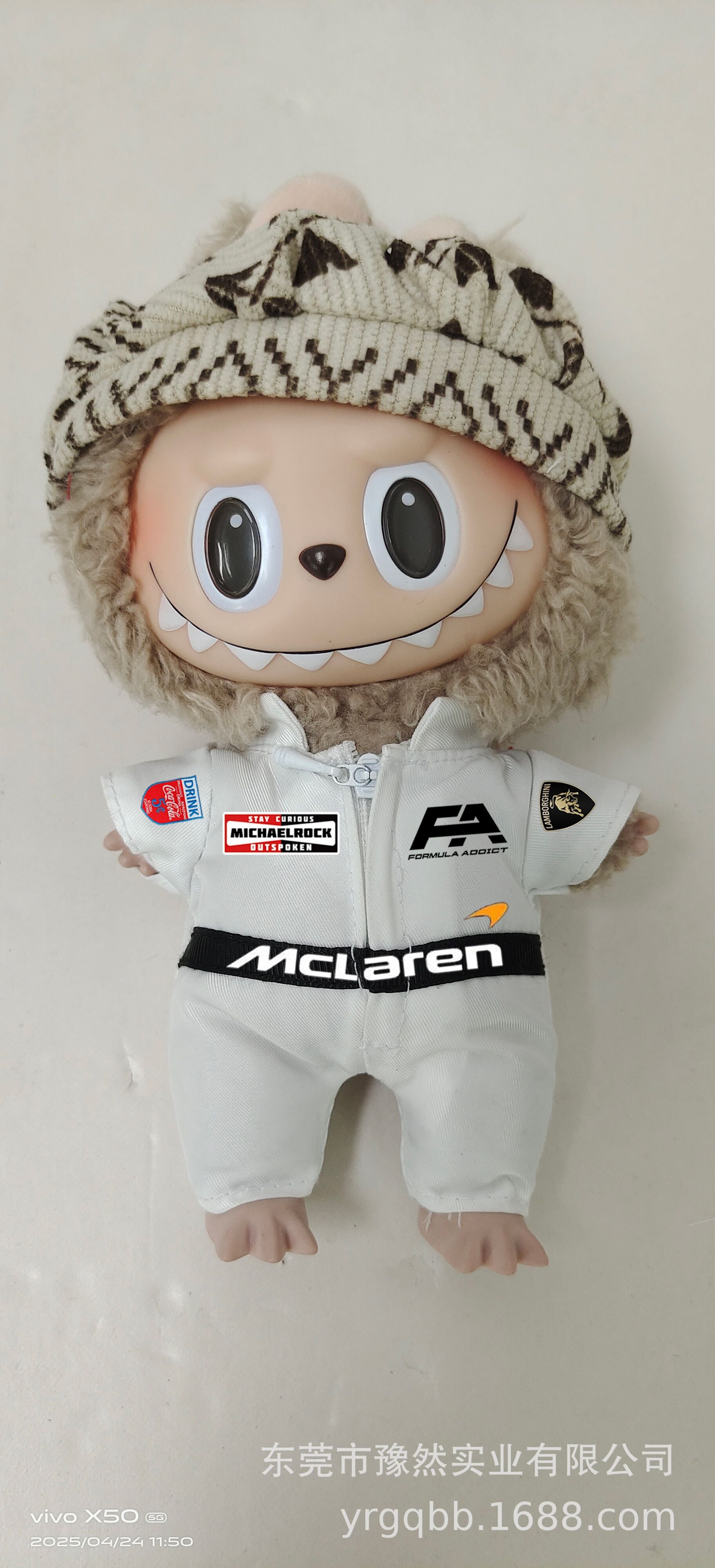 171:1 Scale Labubu Doll Clothes Racing Car Labubu Clothes Bubble Mart Labubu Trendy Toys labubu Clothes