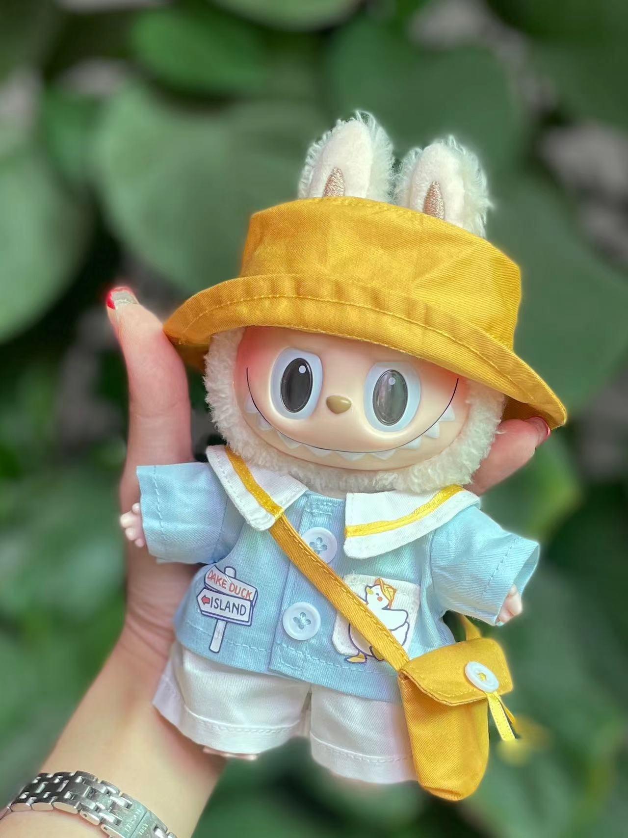 Clothes Only Labubu Doll Clothes17cm Heartbeat Macaron Labubu Doll Dress-Up Replacement Cross-Border