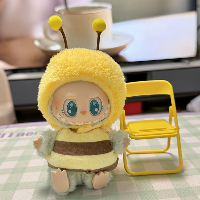 Only Clothes Second Generation Pendant Labubu Sitting Party Baby Clothes Shark Elk Set Universal One Piece Dropshipping Free Shipping
