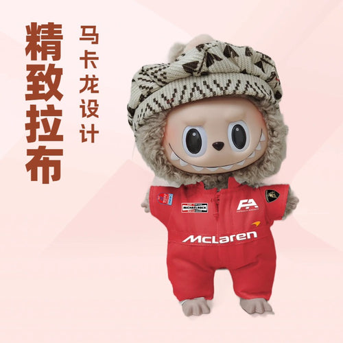 171:1 Scale Labubu Doll Clothes Racing Car Labubu Clothes Bubble Mart Labubu Trendy Toys labubu Clothes