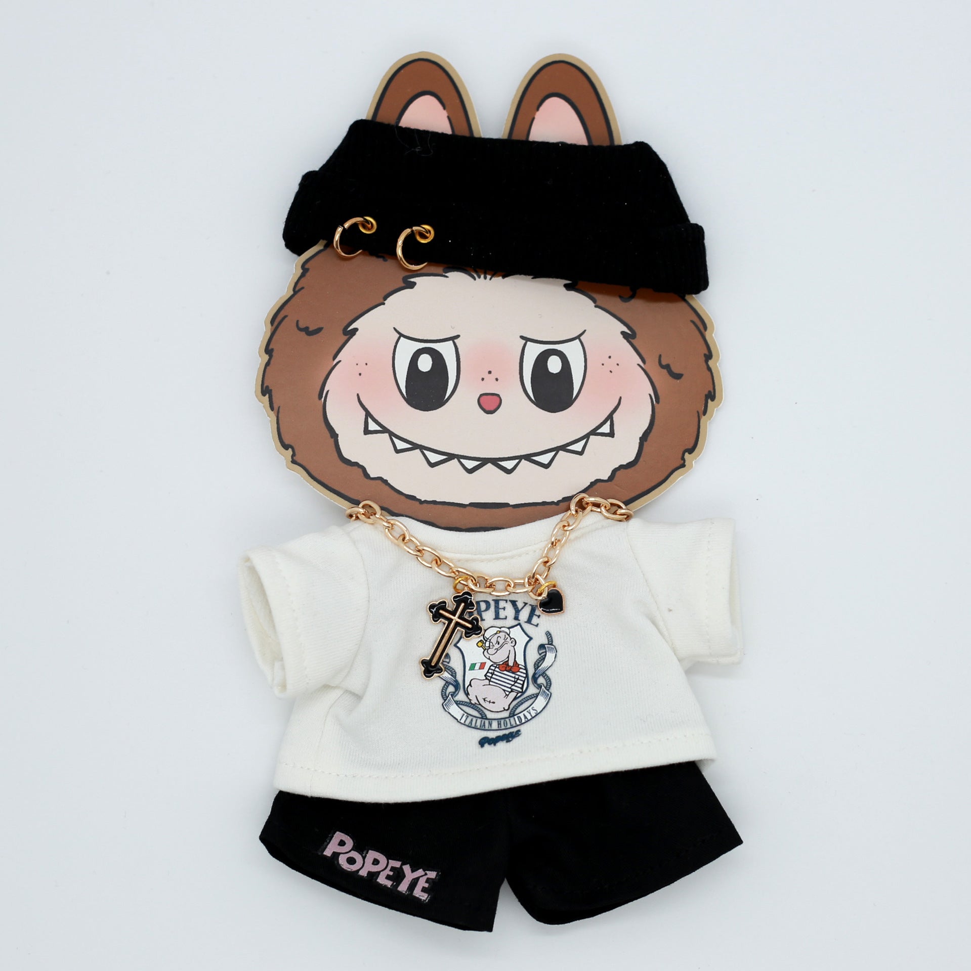 Clothes Only Labubu Doll Clothes17cm Heartbeat Macaron Labubu Doll Dress-Up Replacement Cross-Border