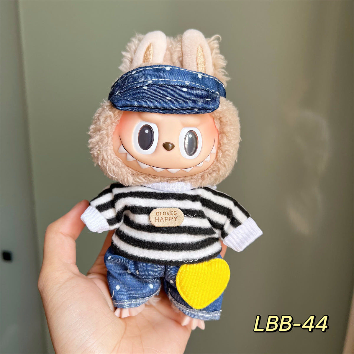 Only Selling Clothes, Llabubu Wearable Baby Clothes17cm Plush Vinyl labubu First and Second Generation Replacement Set Accessories