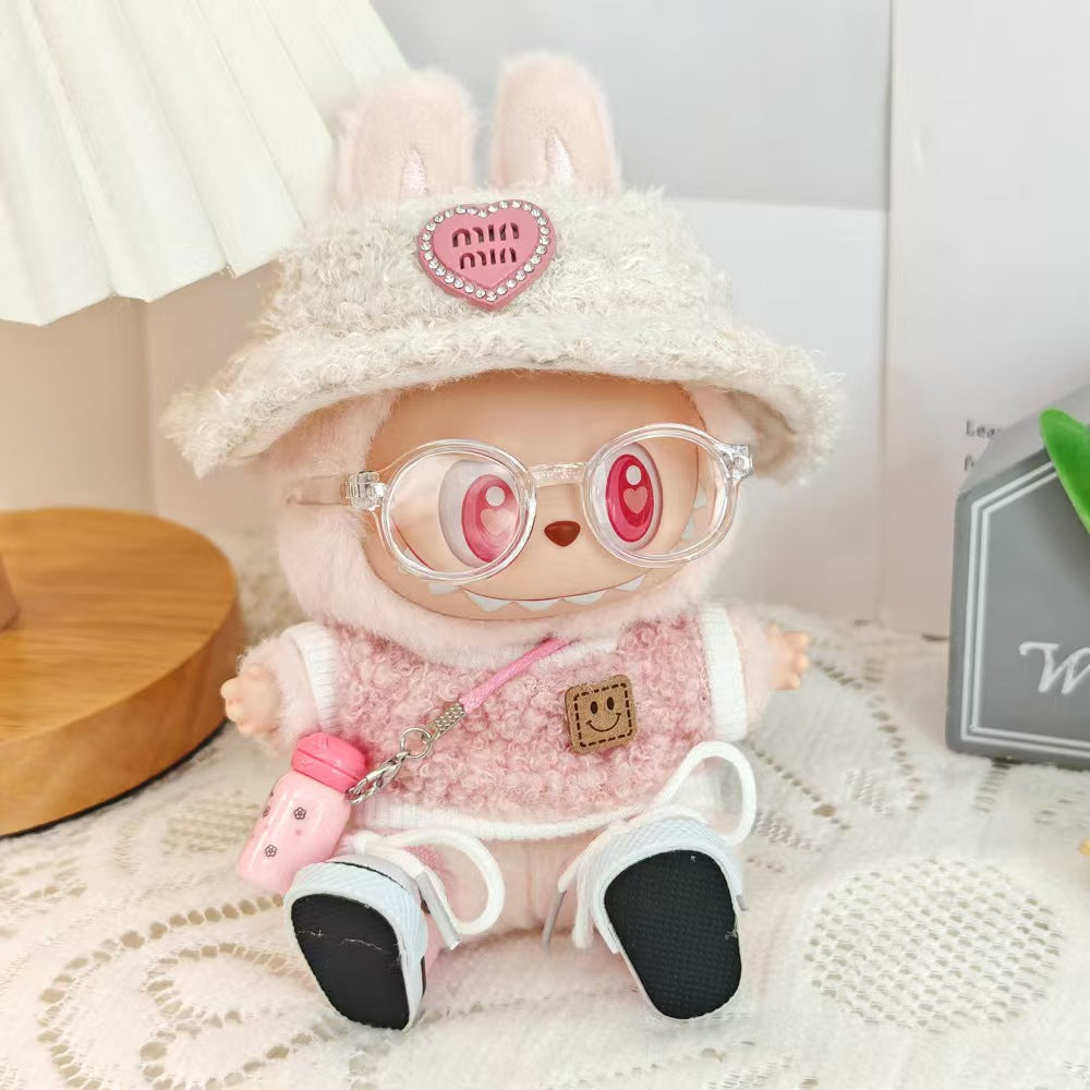 labubu First Generation Second Generation Third Generation Baby Clothes Sitting Party Baby Clothes Sitting Posture Doll Macaron Louboutin Clothes