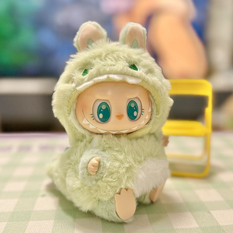 Only Clothes Second Generation Pendant Labubu Sitting Party Baby Clothes Shark Elk Set Universal One Piece Dropshipping Free Shipping