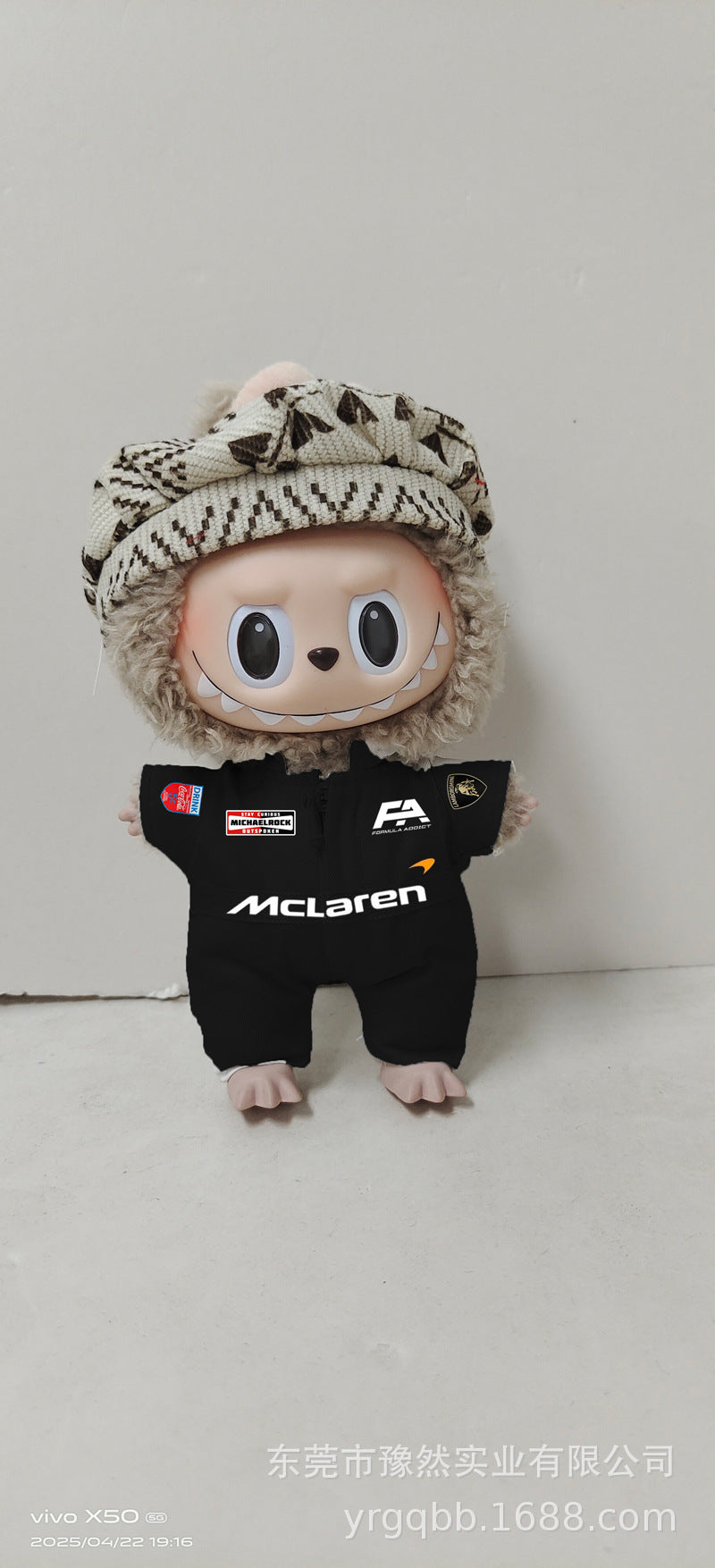 171:1 Scale Labubu Doll Clothes Racing Car Labubu Clothes Bubble Mart Labubu Trendy Toys labubu Clothes