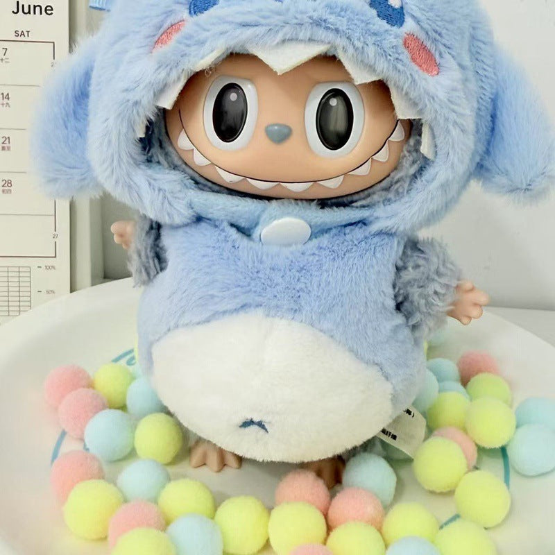 Only the clothes are cute labubu Labubu Vinyl Plush Blind Box Pendant Roach Clothes Set Toy Dress-Up