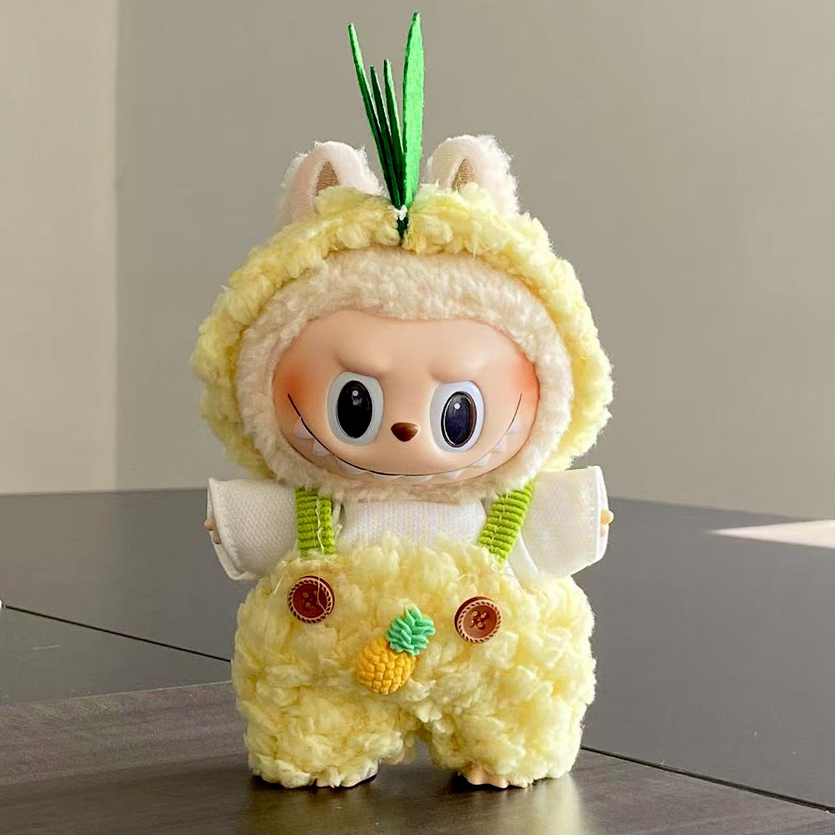 labubu Baby Clothes Lable Fabric Clothing17cm 1st, 2nd, and 3rd Generation Plush Vinyl Doll Dress-Up Outfit Set
