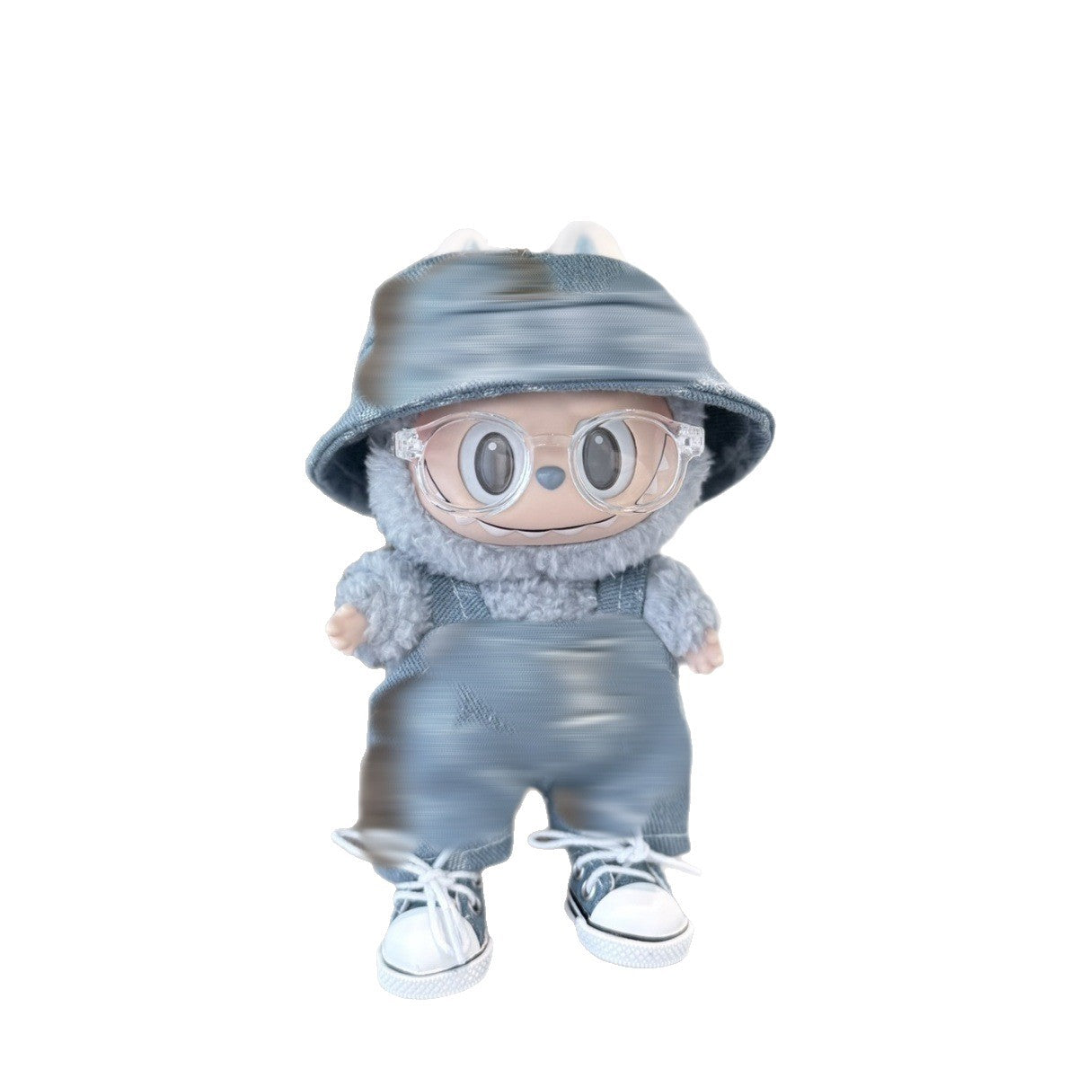 【labubu Automobiles Curtain Cloth Doll Clothes】 338Baby Clothes Blue Big Brand Labubu17CM Macaron Baby Clothes Cross-Border